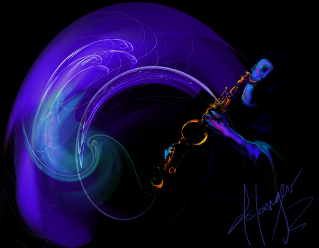 Music art by DC Langer